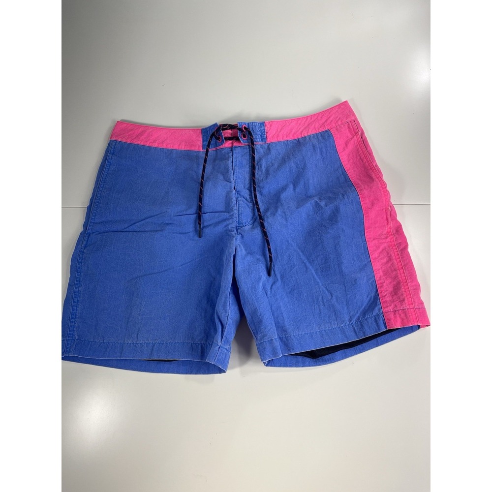 Amazing Vineyard Vines Mens Waist 34 Happy Trunk Shorts Blue Hot Pink